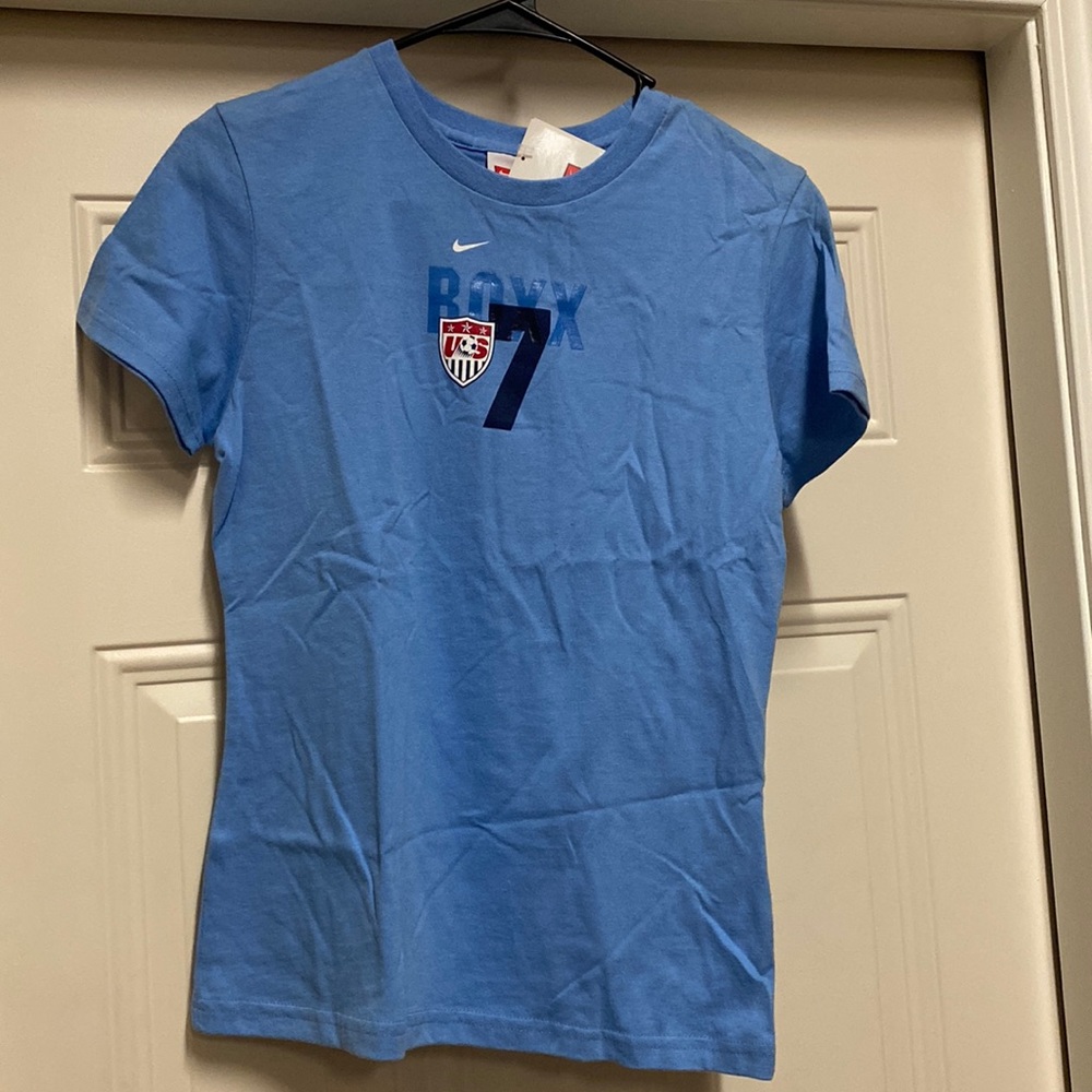 NWT women’s blue soccer shirt